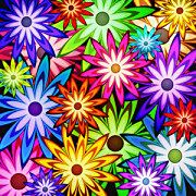 Tapety Kvety farebné 4801 - latexová